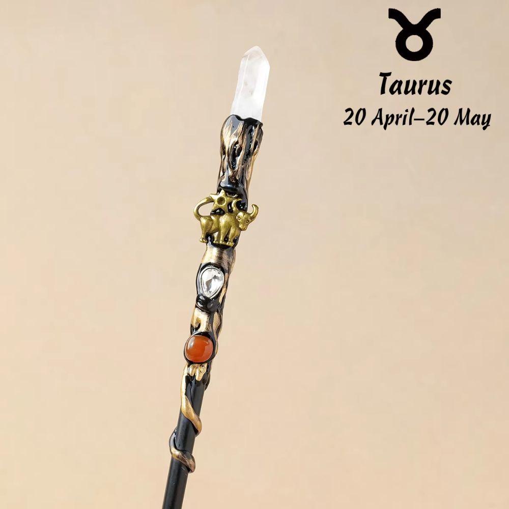 Zodiac Fairy Stick DIY Handmade Magic Scepter Handcrafted Crystal Magic Wand Holiday Gift