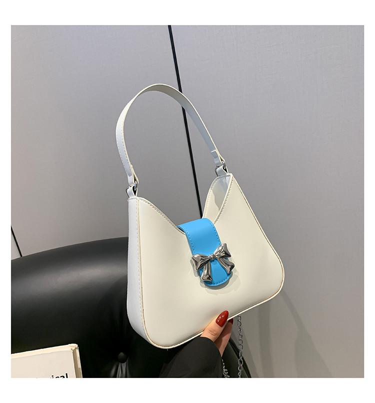 Stylish Pu Bowknot Saddle Handbag For Women Versatile For Casual Commuting