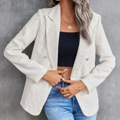 Female Solid Color Single Breasted Button Outerwear Women Blazer New Office Lady Casual Jacket