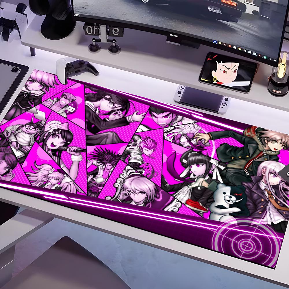 

DanganRonpa Mouse Pad Multiple Sizes Large Square Computer Office Game Table Mats Rubber Anti-slip Mousepads 600x300x2mm