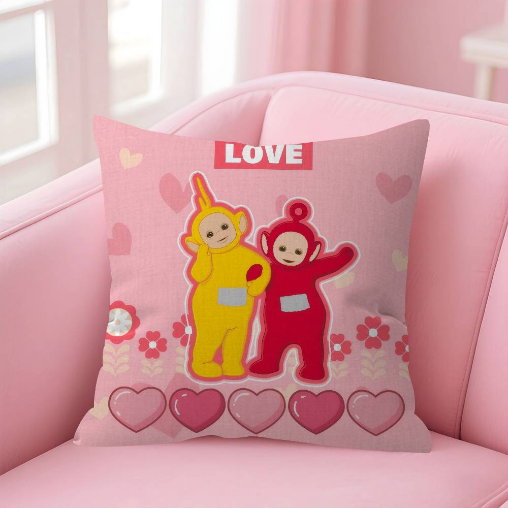 Cute Teletubbies cartoon Cushion Cover 30x50 Polyester Sofa Cushions Decorative Throw Pillows Home Decoration Pillowcover