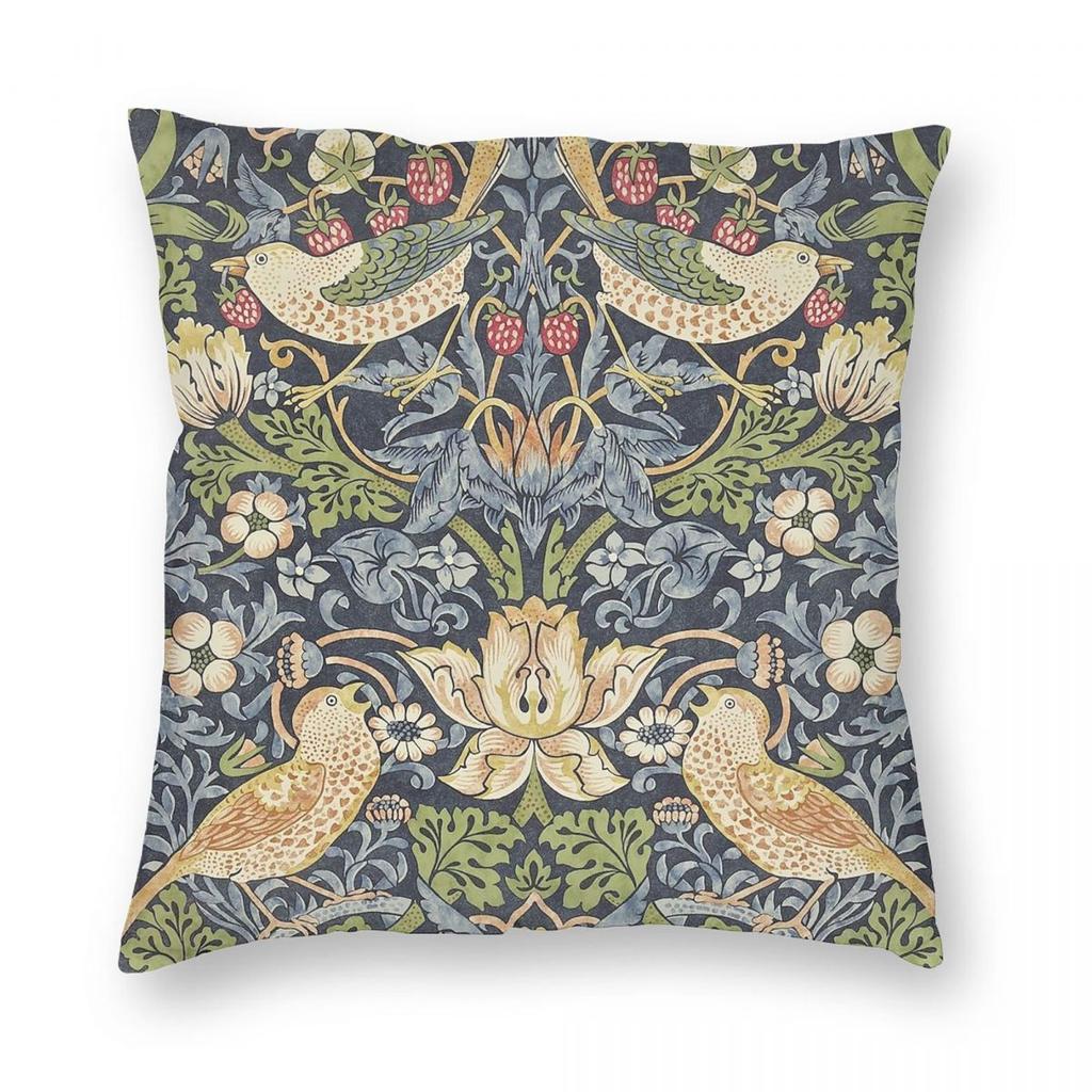 Retro Kwiatowa Sowa Ptak Kwadratowa Poszewka na Poduszkę Pokrowiec na Poduszkę Poduszka Dekoracyjna do Domu Sypialni Samochodu
