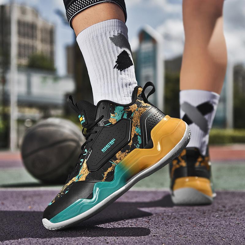 

Новая мужская спортивная обувь, модная сетчатая дышащая спортивная повседневная баскетбольная обувь 45