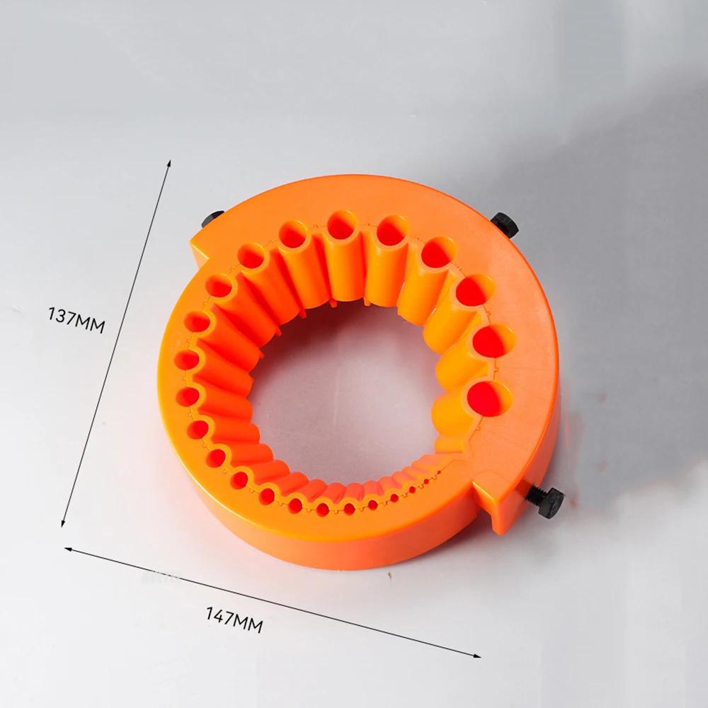 25-Hole Thickened Drill Bit Sharpener Metal Blade Design, Fits 115/125 Angle Grinder,Tool for Refurbishing Old Drills