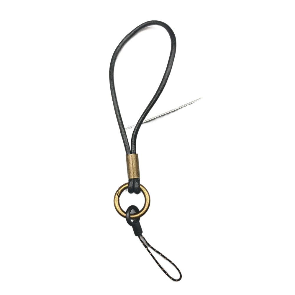 

Длинный ремешок для телефона, брелок, подвесная веревка, новый мобильный телефон, кулон для ключей, держатель удостоверения личности black-short