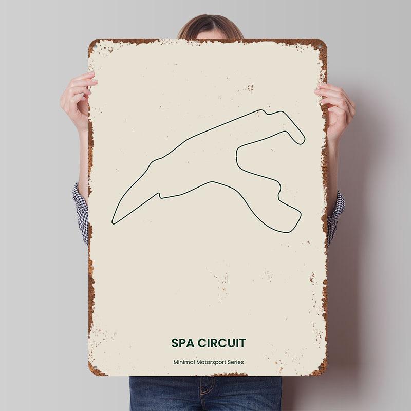 

Minimal Spa Circuit Sand Edition Poster Customized Wall Art Vintage Metal Signs Retro Tin Plaque for Man Cave Room Ornaments 20x30cm（7.8x11.8inch）
