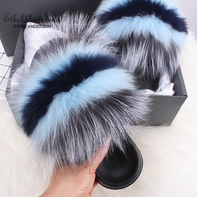 free people fur slides