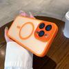 Magnetic Frosted Semi Transparent Hard Phone Case With Lens Protection For Apple Iphone