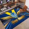 Custom Rug Warrington Wolves Pattern Print Name Text Soft Non‑Slip Floor Carpet for Home Indoor Decoration