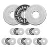 6 Set AXK0619+2AS Thrust Roller Bearings and Washers 6x19x4mm Chrome Steel Roller Bearings P5 (a beC 5)