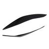 2 Pcs Headlight Eyebrow Left Right Front Light Eyelid Cover Trim for 5 Series F10 Pre‑LCI 2010 to 2013