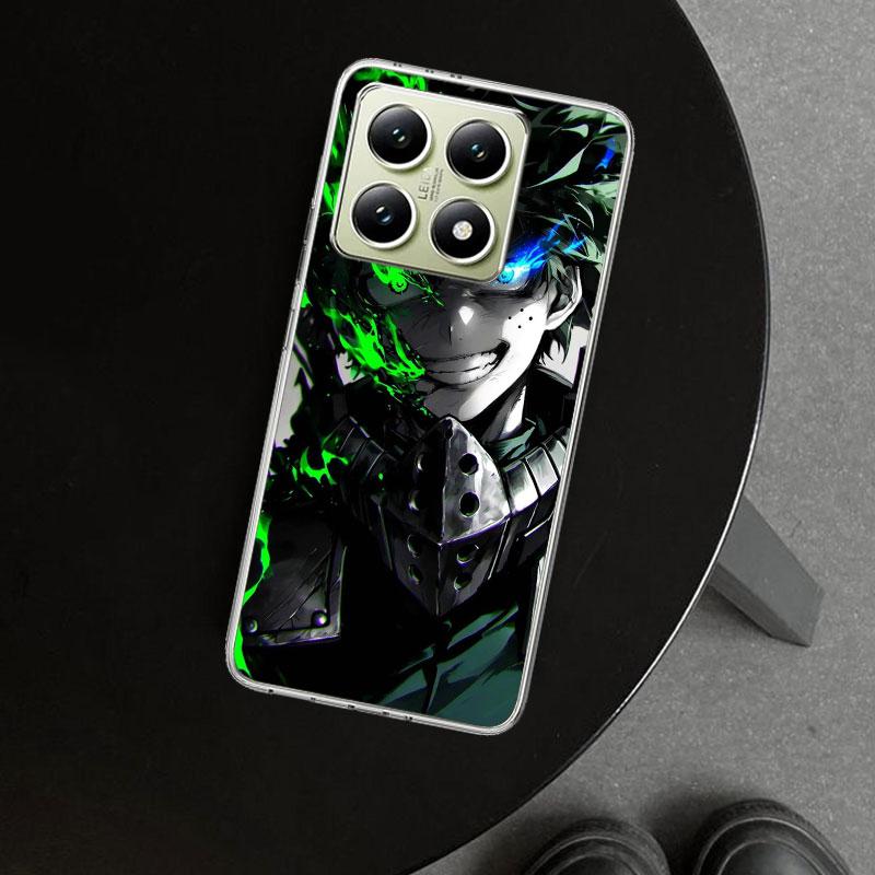 Midoriya Izuku Deku MHA My Hero Phone Case Cover for Xiaomi Redmi Note 15 14 13 12 11 Pro Plus 14S 12S 11S 11T 11E 10S 10 Custom