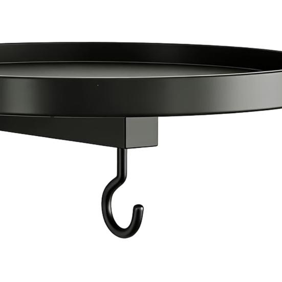 Wall Mounted Bird Bath, Outdoor Bird Bath Tray with Feeder Hook, Metal Bird Bath Tray for Garden Yard Wall Fence Bird Feeder Not Included