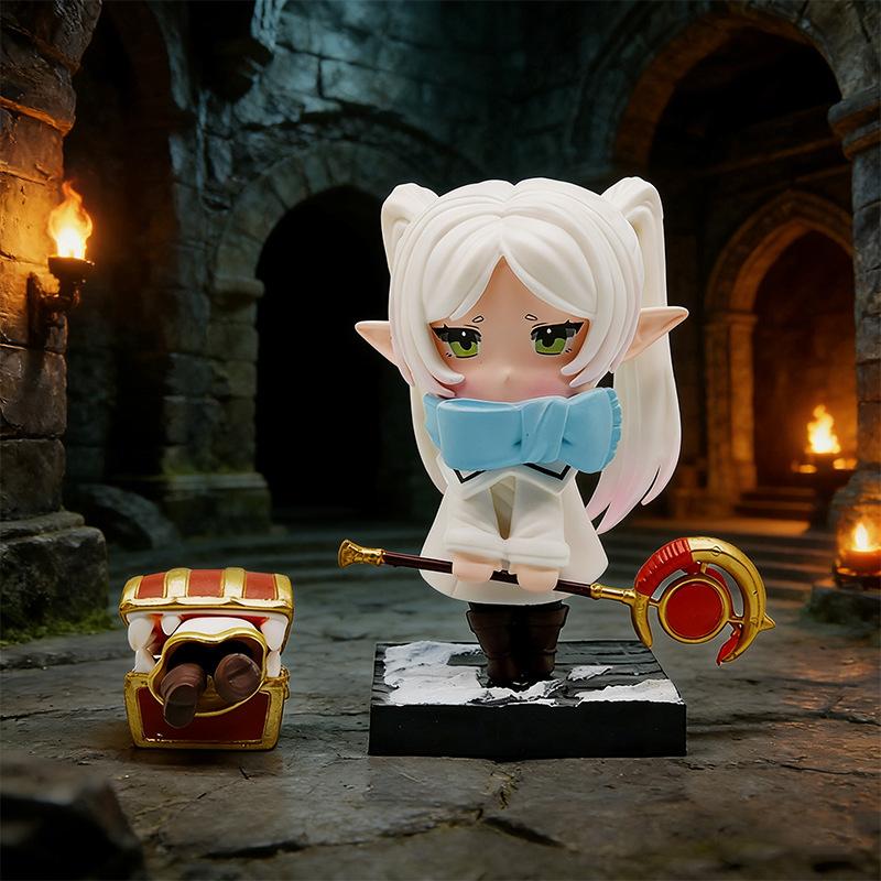 Anime Frieren: Beyond Journey'S End Animation Peripheral Hand-Made Model Figure Funeral Lillian Kawaii Desk Decor Toy