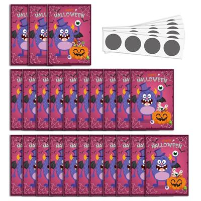 24 Stück/Set Halloween Spielzeug Geschenk für Kinder Rubbelkarten DIY Dekorationen für Feiertagspartys
