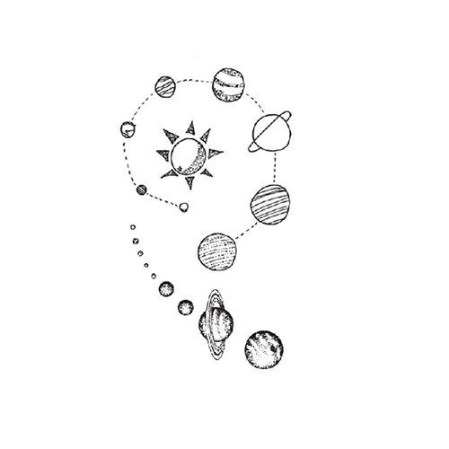 Small Fresh Tattoo Sticker Cute Swallow Fairy Fox Rose Sexy Waterproof Tattoo Sticker Female Suit Sticker