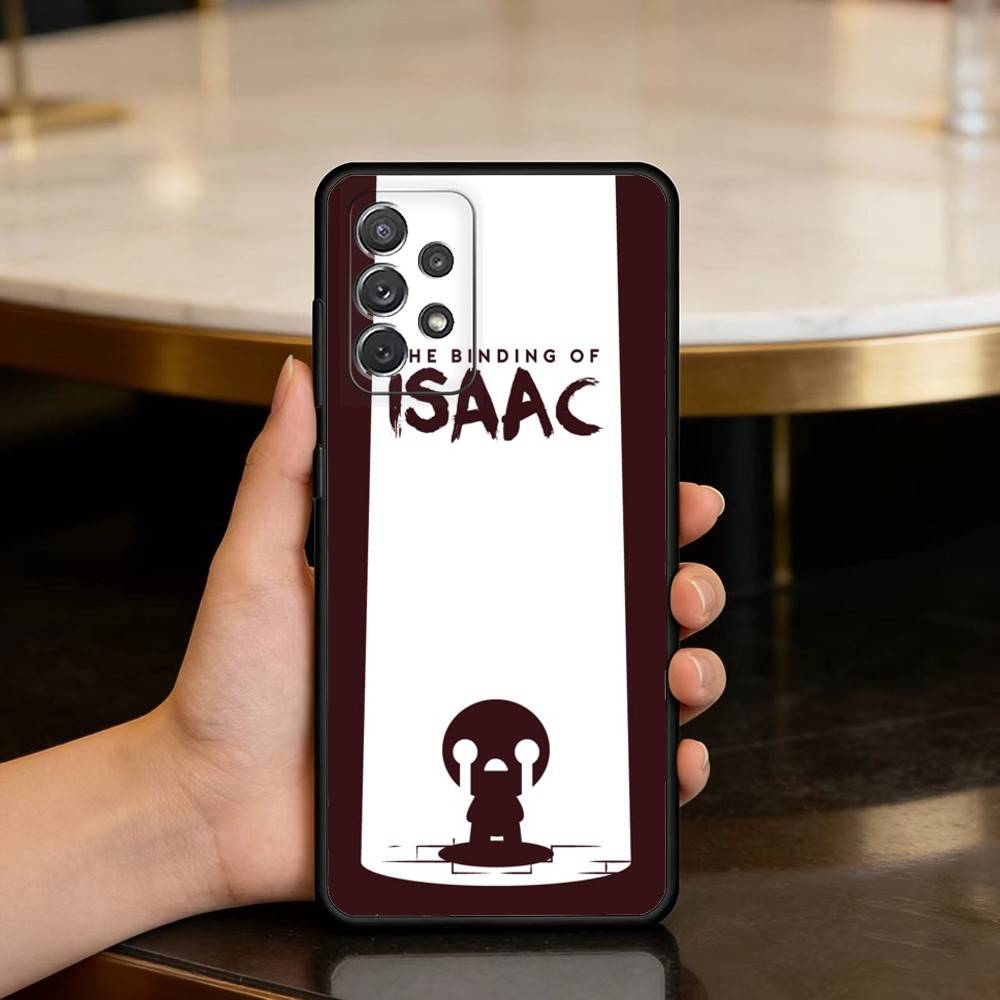 The B-Binding Of I-Isaac-AC Soft Silicone Black Cover Phone Case For Samsung Galaxy A73,A72,A71,A70,A53,A52,A51