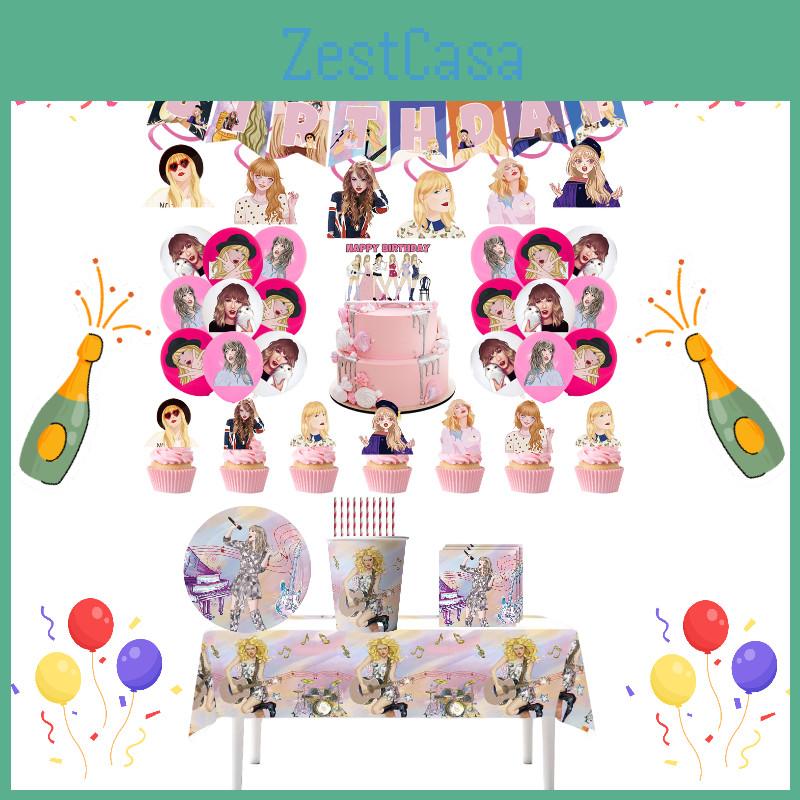 Other Brand Taylor Swift Party Supplies Plastic And Paper Materials For Versatile Decorations
