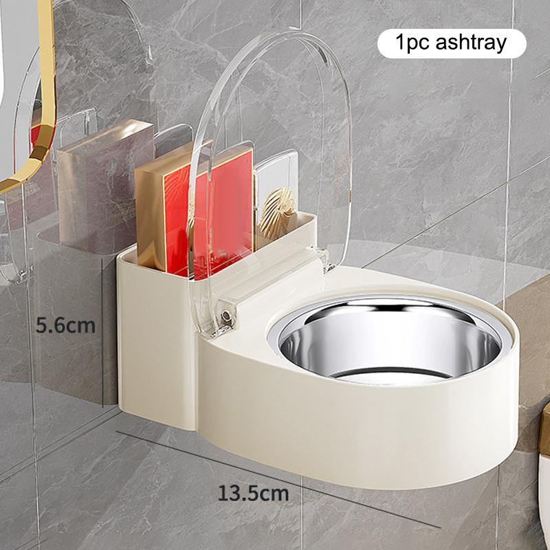 1Pc Fun Quirky Ashtray | Wall-Mounted/Free-Standing Design | Ideal for Toilet & Bathroom (Home Storage Accessory)