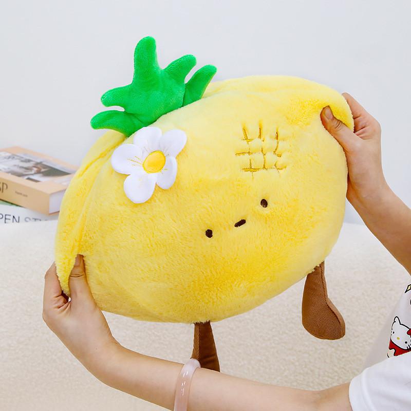Shaped Plush Watermelon Fruit Toy Pillow Ornament For Cozy Home And Bed Decor