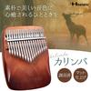 Hostaro Kalimba Thumb Piano, 17 Keys, Solid Instrument, Popular, Includes Protective Case, Beginner-Friendly, Japanese Manual (Gradient Brown)
