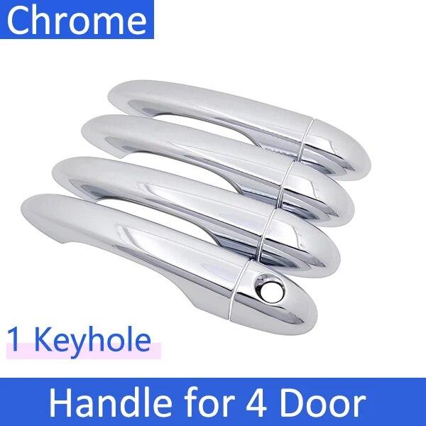 For Dodge Dart PF 2013 2014 2015 2016 Luxurious Chrome Smart Door Handle Cover Car Exterior Accessories Decorate Style Stickers