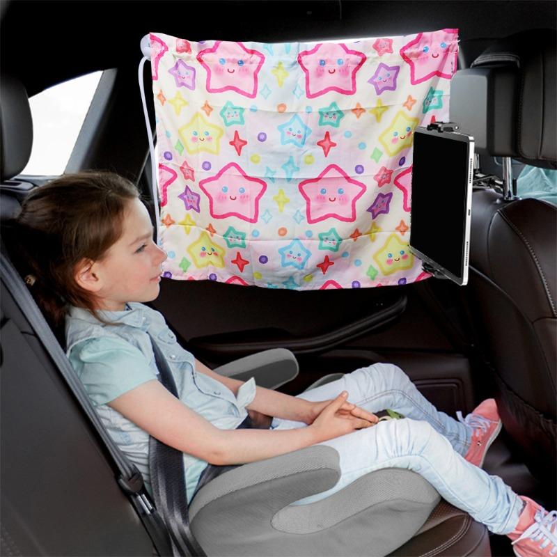 Universal Car Window Awnings Adjustable Curtains Children Sunscreen Cartoon Heat Insulation Curtains Car Protection Accessories