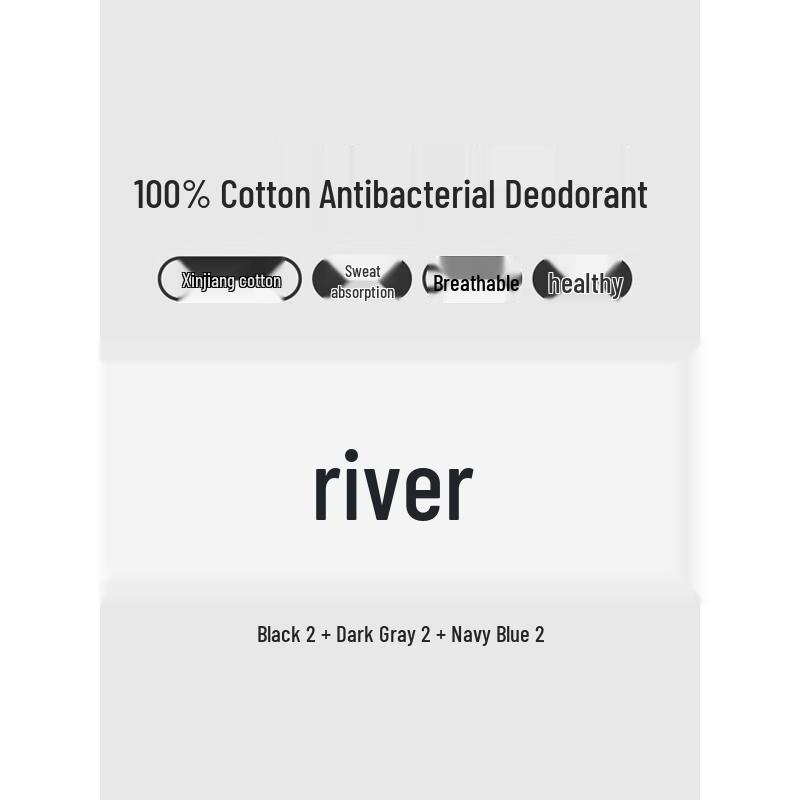 LangSha Men s Antibacterial Pure Cotton Business Socks 6-Pack