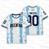 2026 BOYS Harajuku Argentina  Messi 10 Football Jersey Shorts Tee Set Women Men Kids Shirt And Shorts Summer Fans 2 Piece Sets