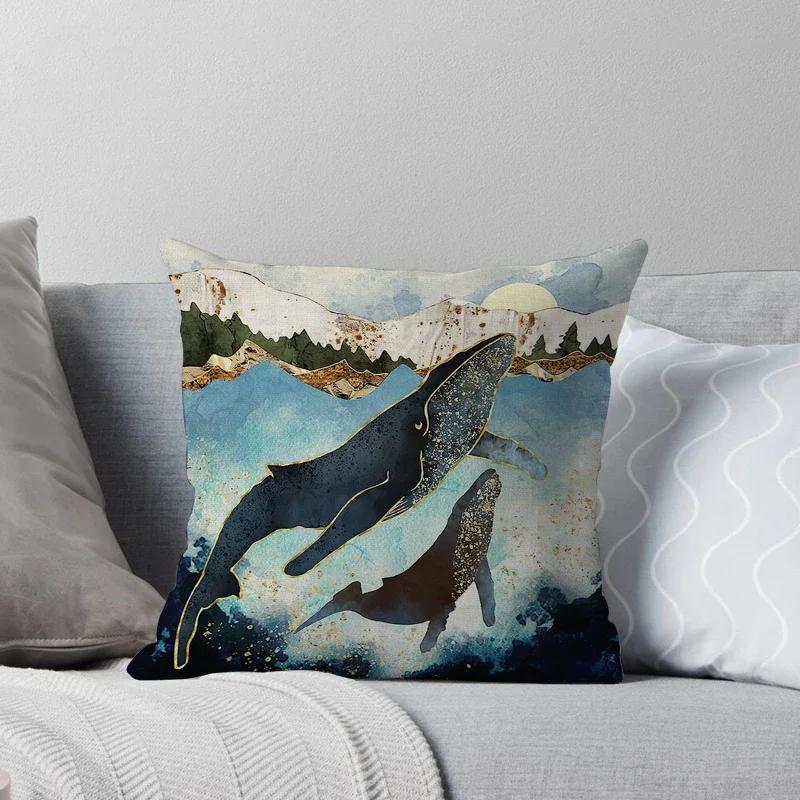 Decorative Home Throw Pillows Case for Waist Cushion Cover Nordic Car Boho Moroccan Print Horse