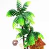 1PC Polyresin Aquariums Fish Tank Ornaments Simulation Coconut Tree Castle Aquarium Ornaments Aquario Aquarium Decoration