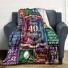 40Th Birthday Celebration Quotesblanket Warmthful Decor Great For Sofa Couch Office Bed Picnics Four Seasons Multipurpose Digital Print Birthday