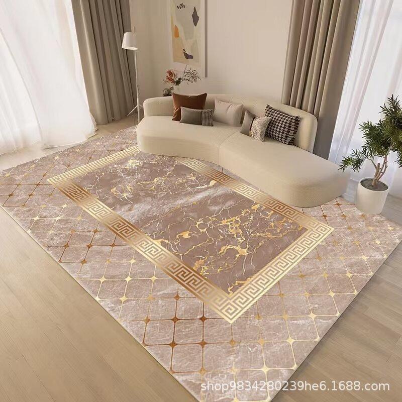 European Style Living Room Decoration Carpet Coffee Table Mat Bedroom Study Carpet Anti Slip and Wear-resistant