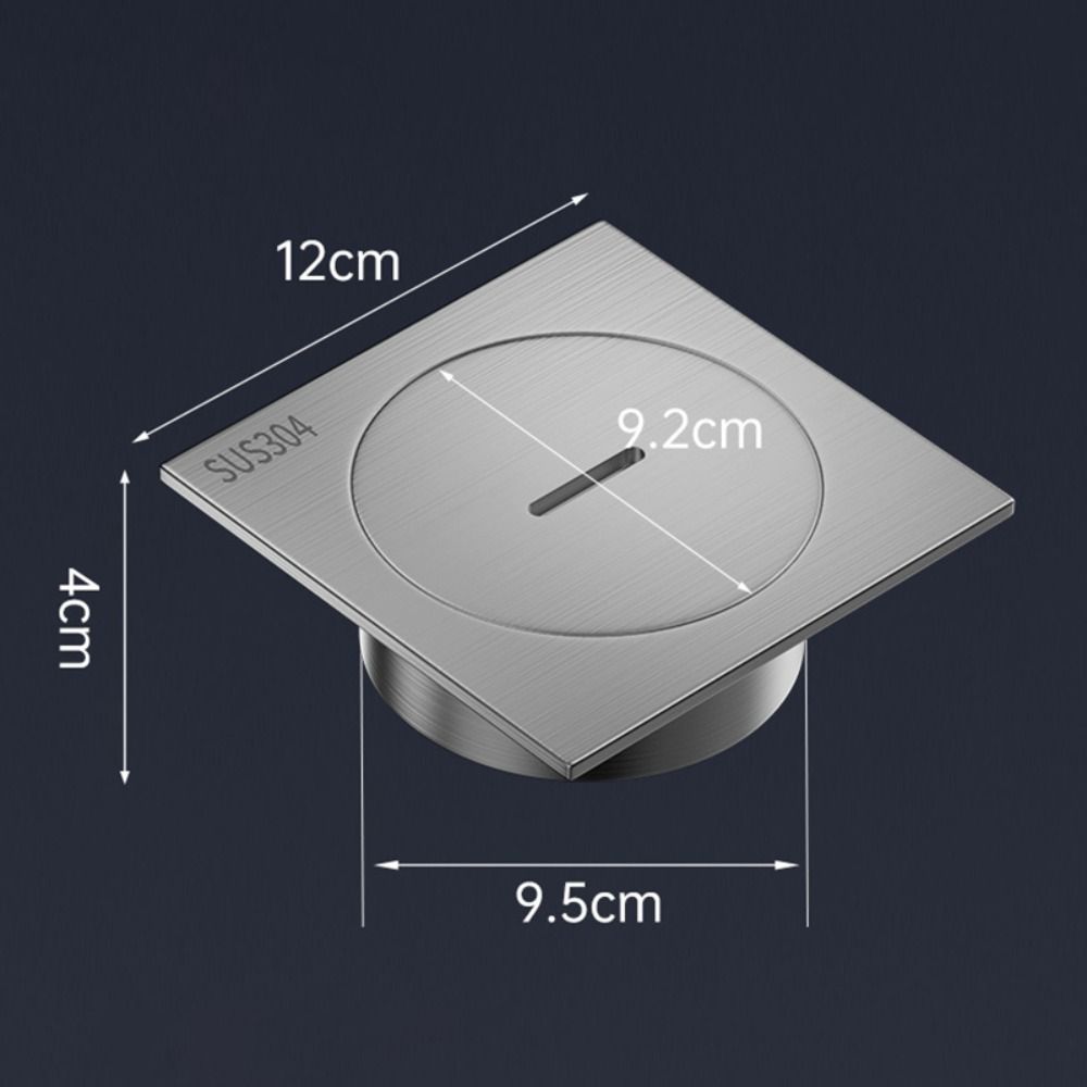 With Cleaning Port Shower Floor Drain 304 Stainless Steel Drainage Port  Bathroom
