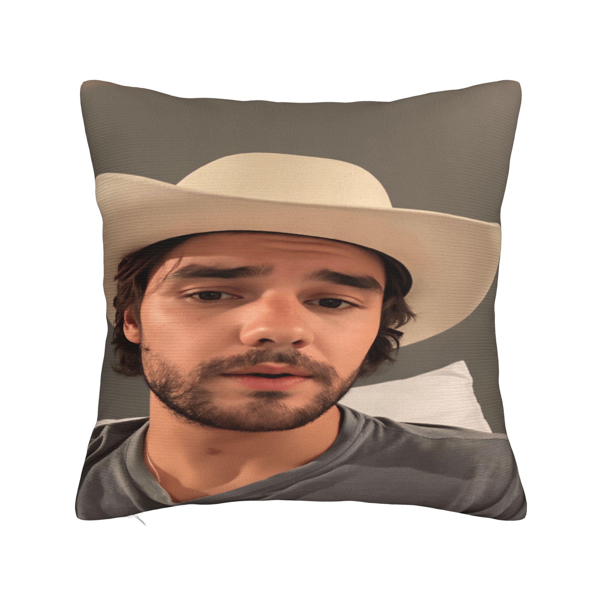 

L-Liam Payne Singer Pillow Case Print Pillow Cover For Sofa Couch Bed Living Room Morden Pillowcases 12x12Inch