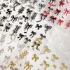 1 Sheet Bowknot&Ribbon Nail Stickers Kawaii Bow Tie Self-Adhesive Nail Art Decals DIY Manicure Decor Bowknots Sticker