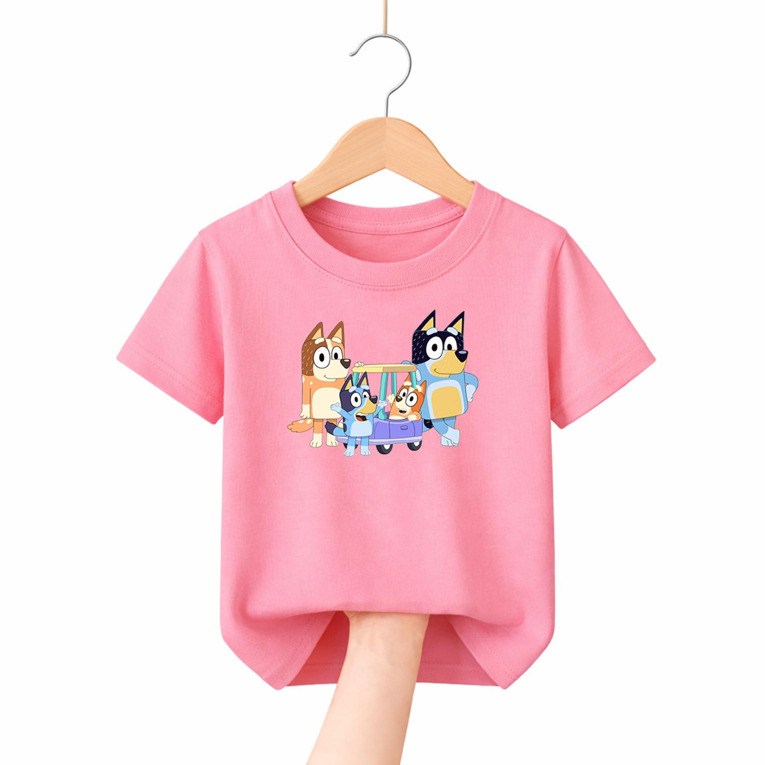 

Голубика Милая Тема Детская Хлопковая Футболка Мягкий Повседневный Наряд 110