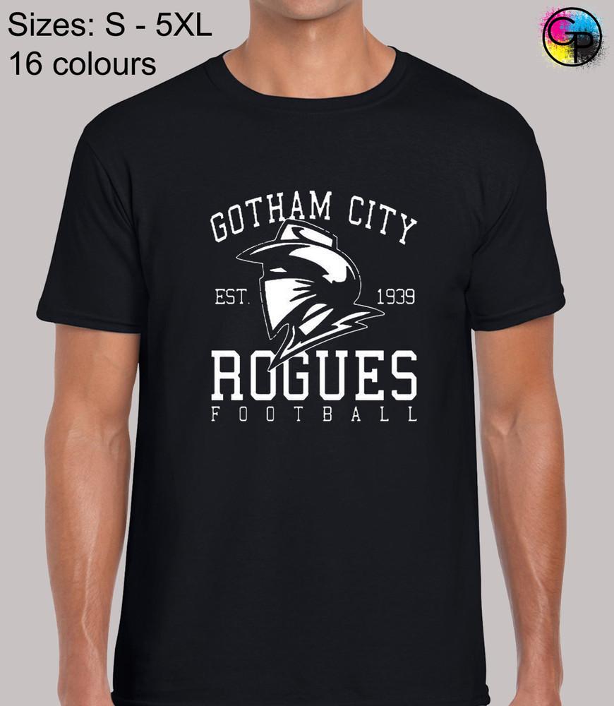 Gotham City Rogues Cool Funky Geek Nerd Novelty Regular Fit T-Shirt Tee for Men