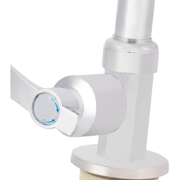 G1/2in Kitchen Faucet, Single Handle Kitchen Sink Faucet, Single Cold Vertical Faucet Tap for Home Use (Without Hose)