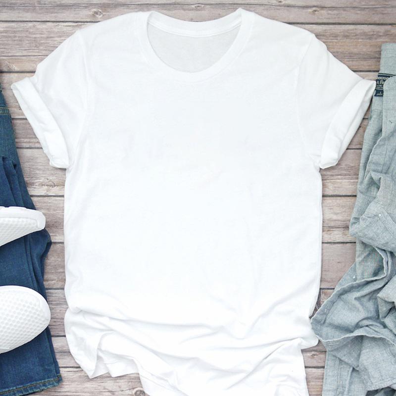 

Женская новая 2025 harajuku белая футболка винтажная футболка с принтом цветов и перьев готическая круглая горловина короткий рукав повседневные топы футболка 6XL