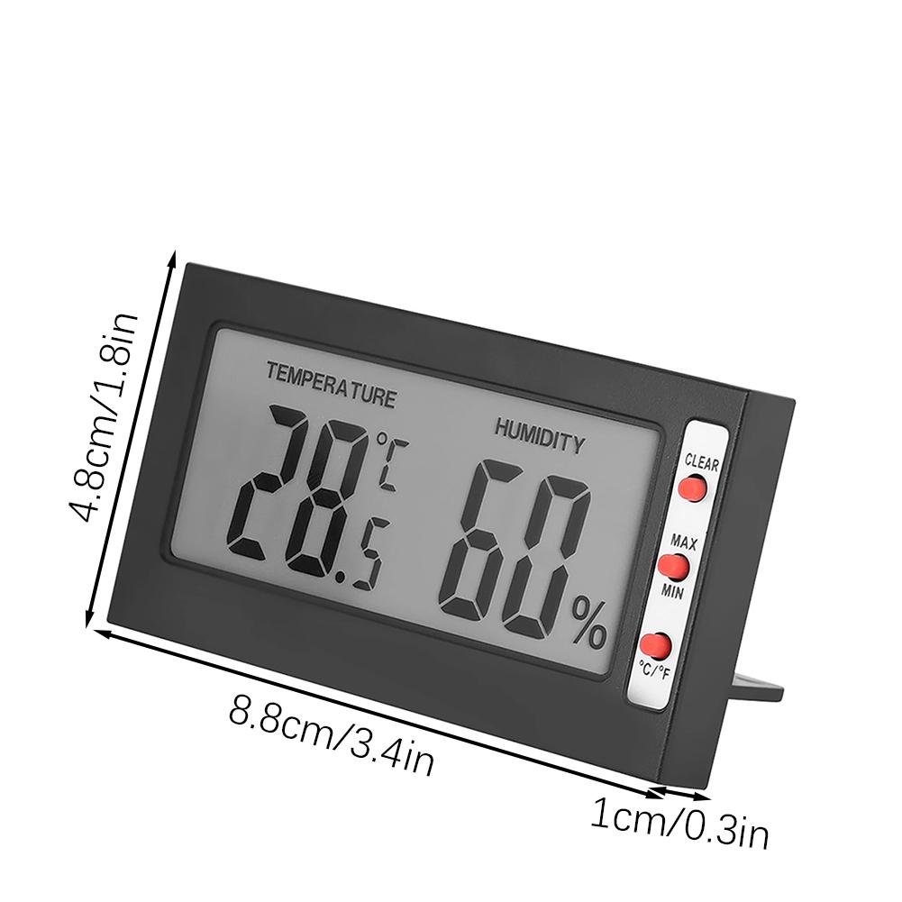 Indoor Digital Hygrometer Thermometers Large Screen Display Temperature Humidity Gaumge Meter For Room Indoor