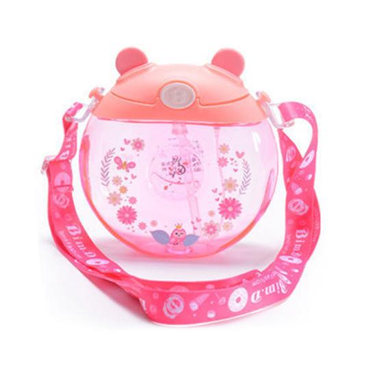 

Детские бутылки для воды, герметичные силиконовые бутылки без BPA, креативные пластиковые бутылки для воды для напитков, уличные розовый