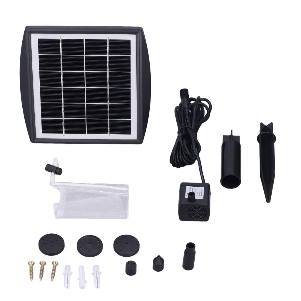 Solarpumpe Wasserfontäne Sauerstoffanreicherung Bürstenlose Tauchpumpe für Teich Pool Aquarium