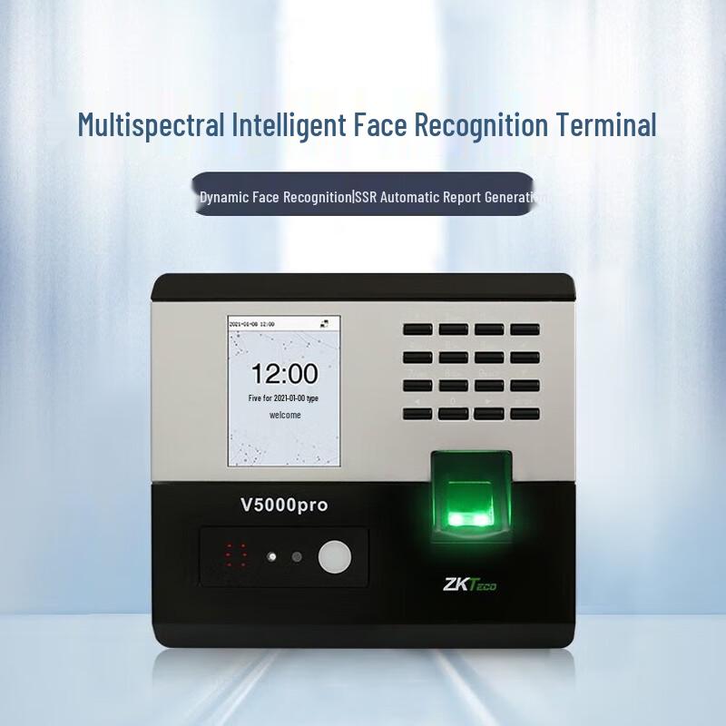 ZKTeco V5000Pro Dynamic Face & Fingerprint Attendance System