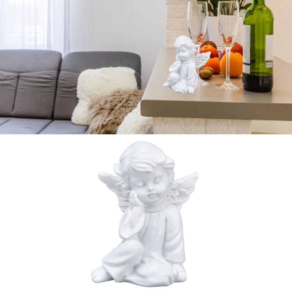 2.17x2.56x1.57in Cherub Figurine Resin European Style Ornament Table & Vanity Decor