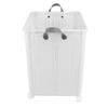 Foldable Laundry Basket with 4 Wheels Space Saving Portable Storage Hamper for Clothing Toys Home Sundries