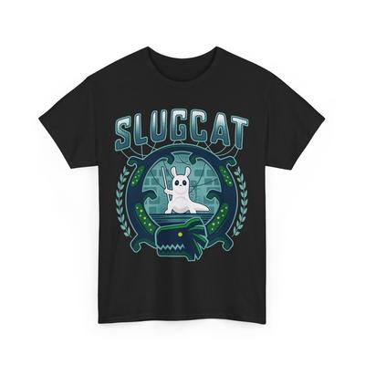 Slugcat Emblem Unisex-T-Shirt. Videospiel Rain World. Gaming T-Shirt. Spieler. Eidechse.