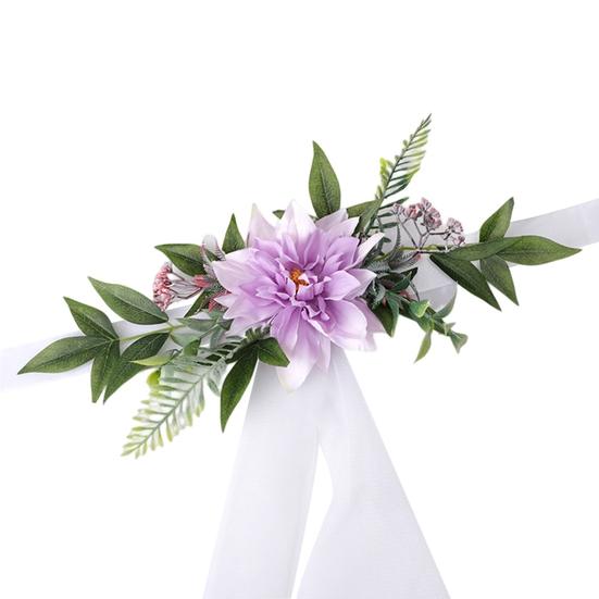 Chair Back Flower Decorative Eye-catching Exquisite Handmade Reusable Scene Layout Nordic Mori