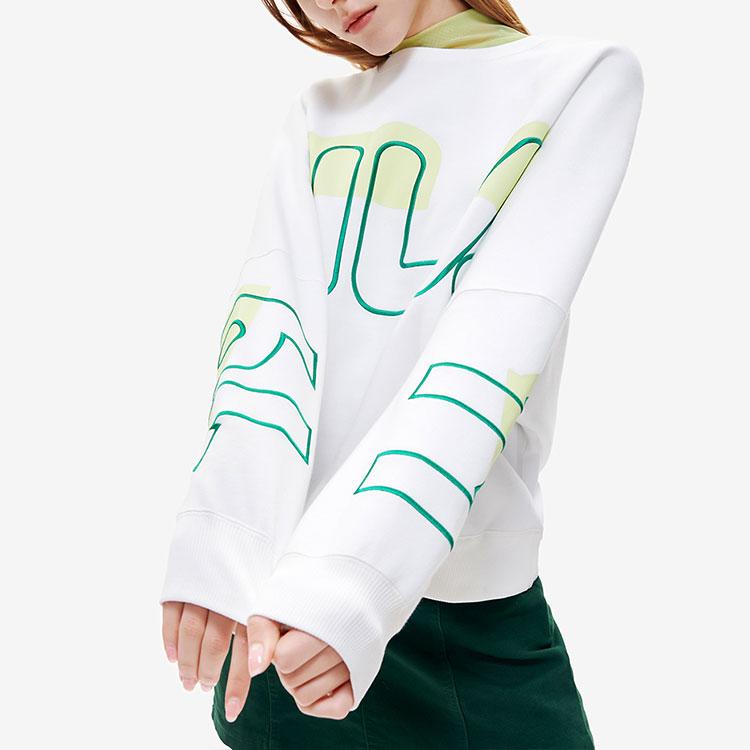 New FILA Sweatshirts Women's White F11W219209FWT