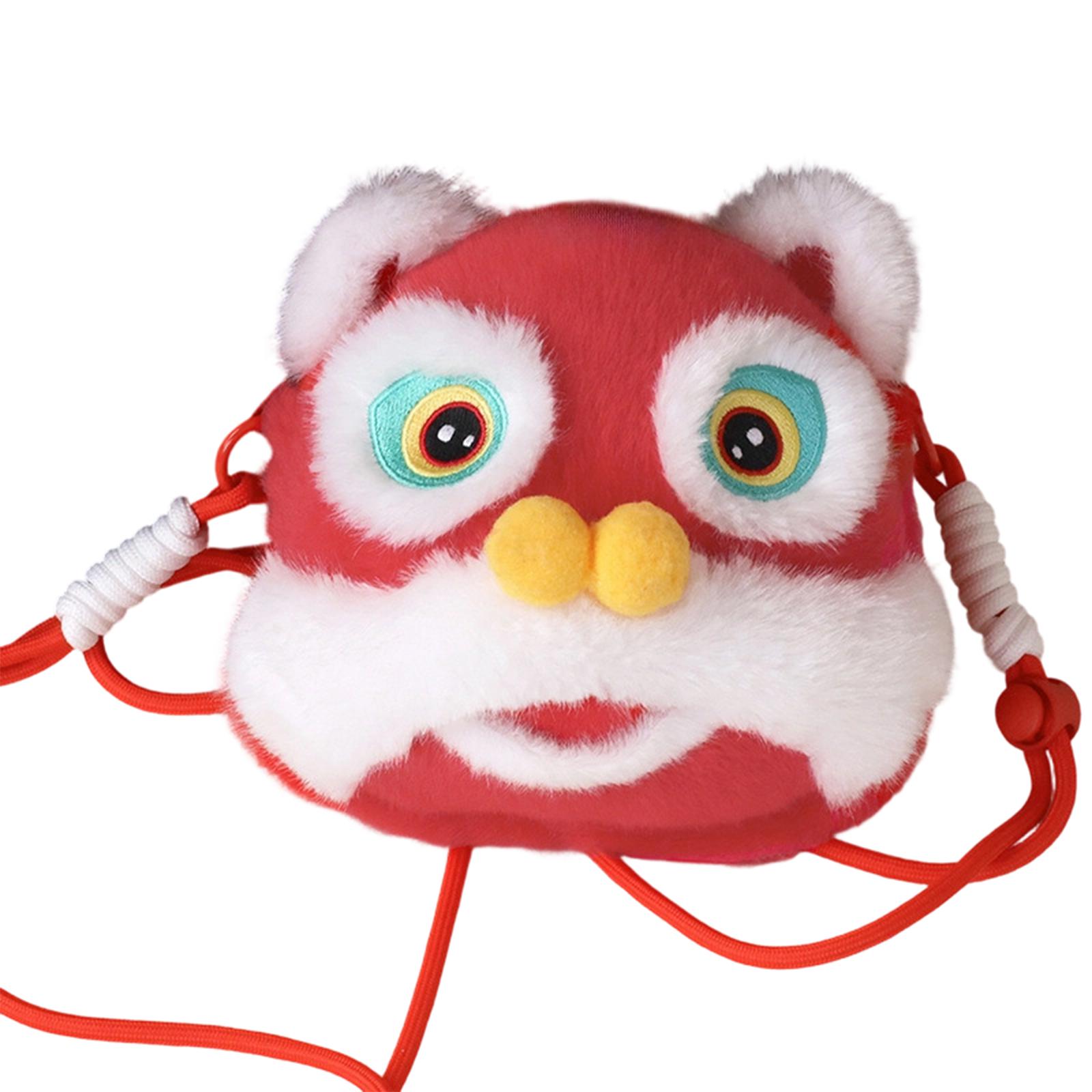 

Dance Doll Plush Crossbody Bag; Shaking Toy; Red And Yellow Backpack; Horse Mascot; Chinese Elements One Size красный